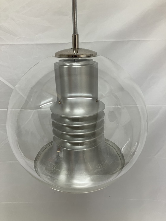 Image 1 of Space age vintage glass pendant lamp by Leclair & Schäfer