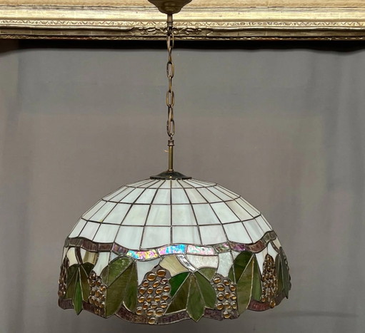 Tiffany suspension style. Leaded stained glass. – hanglampen, Crystal (photo 2 of 5)