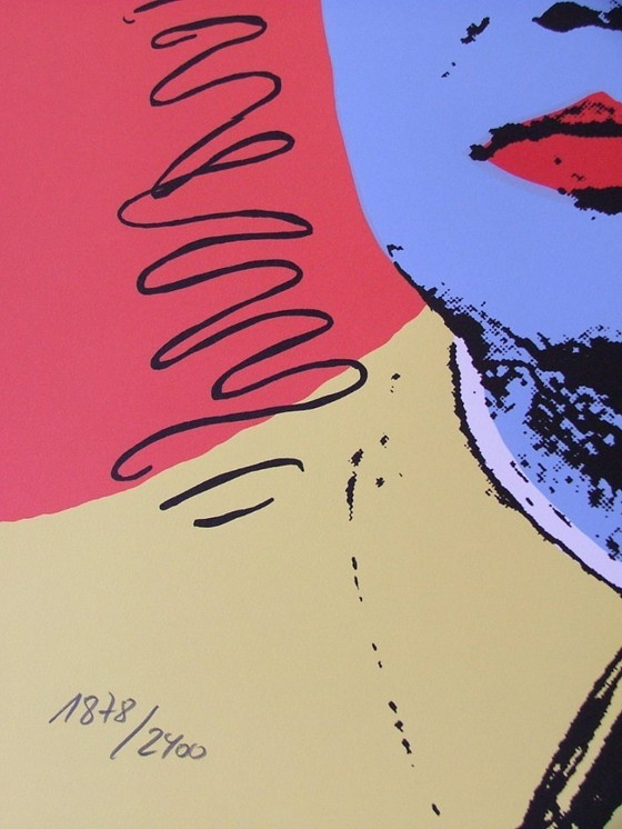 Image 1 of 1986 Carnegie Museum of Art After Andy Warhol "Mao Zedong - Handnumrerad " Lithograph