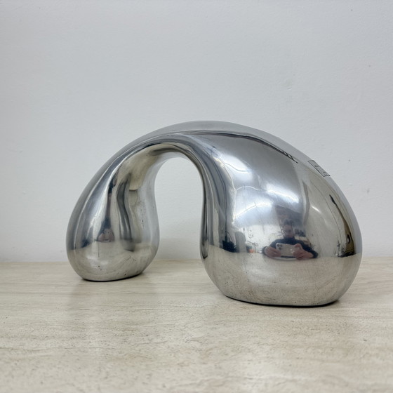 Image 1 of Biomorphic Sculpture Object in Aluminum by Eva & Peter Moritz for IKEA, 1980