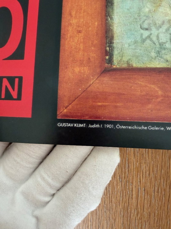 Image 1 of Gustav Klimt (1862-1918), Judith I, 1901, Österreichische Galerie Wien, exhibition poster, Vienna 1900 - Art and Design in 1991,