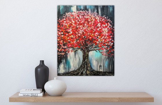 Image 1 of Evelina VINE - Histories etched in Crimson - Artist's painting