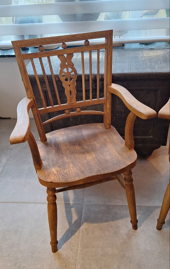 Set di poltrone vintage Mendlesham (Windsor), Sedie da pranzo, Legno, Marrone (foto 2 di 13)