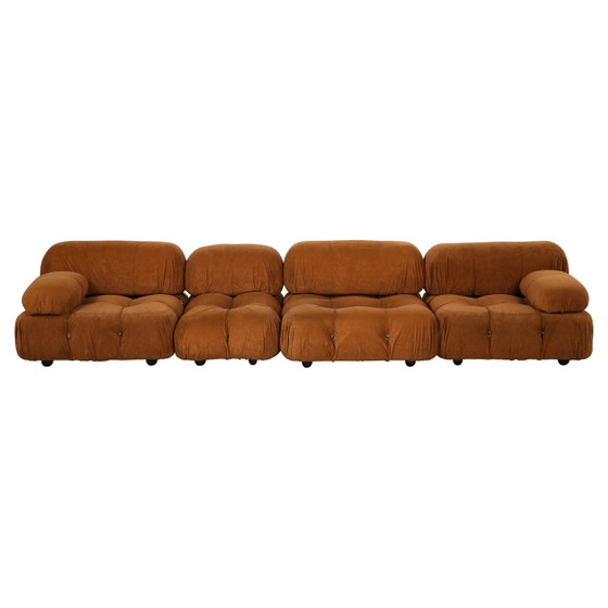 Luciano Frigerio Italiaanse Moderne Suède Fauteuils voor Frigerio Di Desio 1970 – Modulaire banken, Suede (photo 2 of 26)