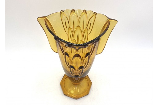 Vase Art déco, Stölzle Hermanova Hut, République tchèque, années 1930
