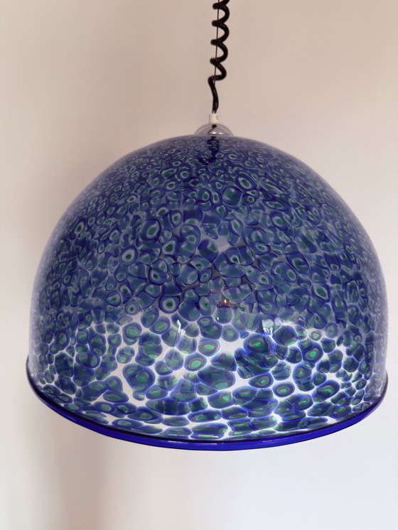 Image 1 of Lampada da soffitto di Gae Aulenti della serie "Neverrino". Produzione Vistosi, Murano, anni '70.