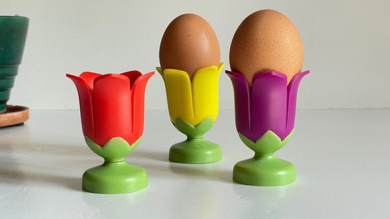 Image 1 of Vintage Tulip Egg Cups