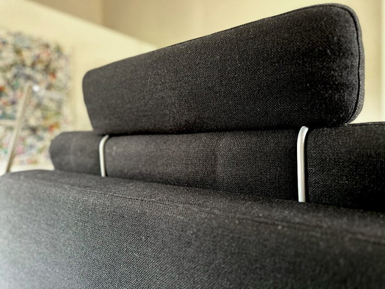 Image 1 of Divani Rolf Benz EGO G; 2 pezzi (3 + 2 posti; tessuto nero)