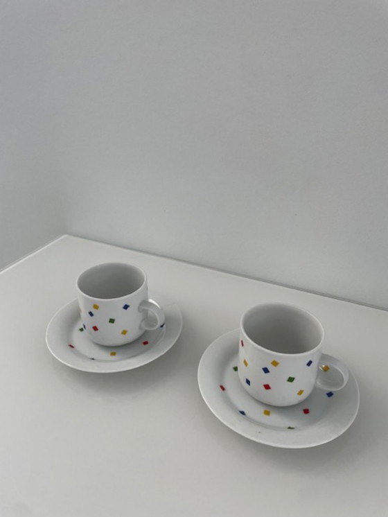 Image 1 of Vintage Eversberg cup and saucer set postmodern style
