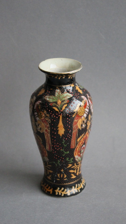 Piccolo vaso antico in porcellana cinese, dipinto a mano, 15 cm