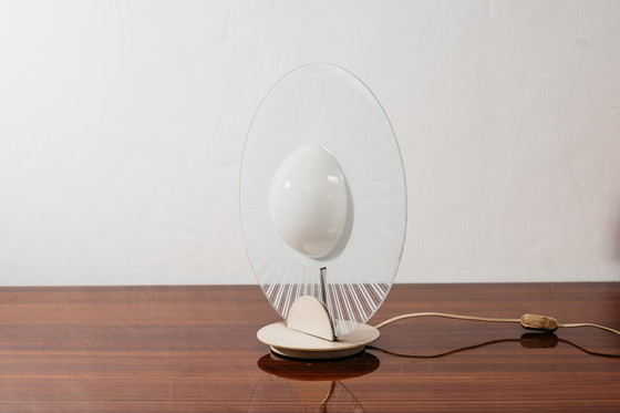 Image 1 of Vintage 1980s Postmodern Glass Design Lamp