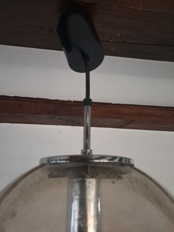 Limburg Globe Lamp Pendant Light Smoked Glass – Glashütte Limburg, Pendant lamps, Metal (photo 9 of 11)