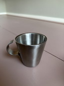 7x Espressotassen aus Edelstahl
