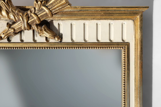 Image 1 of French Gild and Creme Framed Louis Philippe Style Mirror