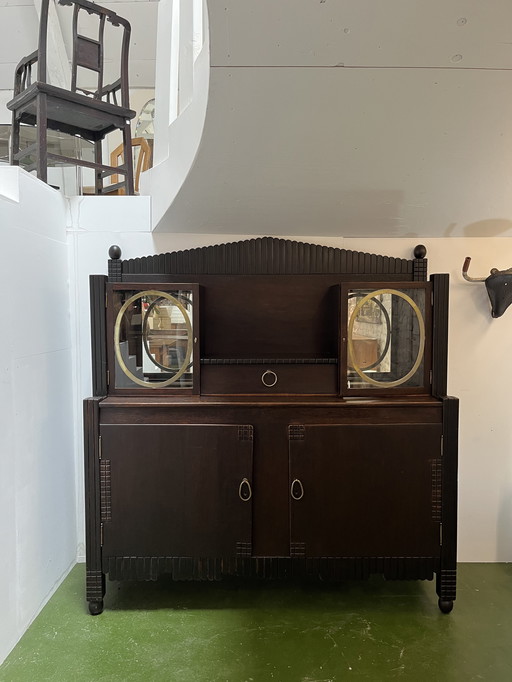 Art Deco Sideboard aus Eiche