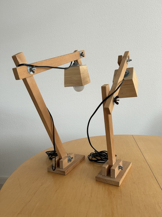 Lampade da scrivania scandinave in legno – Metal, Wood (photo 6 of 6)