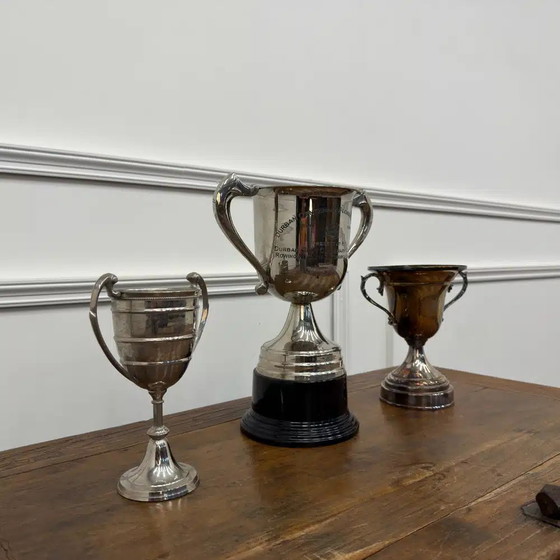 Set aus 3 klassischen englischen Trophäen, Dekorative Objekte (Foto 2 von 9)