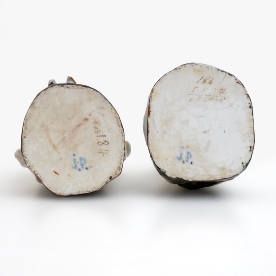 Image 1 of Paar Parfümhalterfiguren - Frankreich - Manufaktur Jacob Petit, Mitte des 19. Jahrhunderts