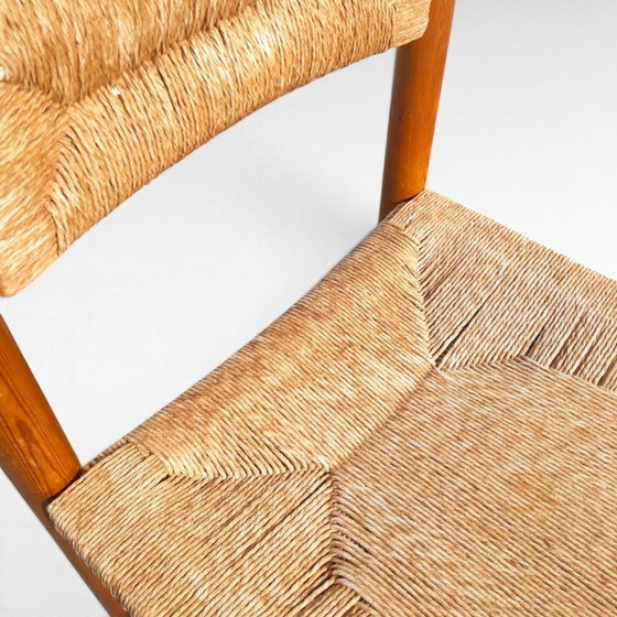 Paar Vintage Design Grenen En Biezen Stoelen, Jaren 70 – Eetkamerstoelen, Wicker (photo 10 of 18)