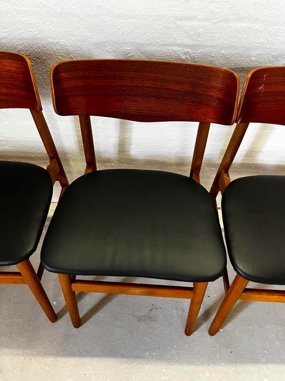 Findahl "Mosbøl" eetkamerstoel teak/beuken – Findahls Møbelfabrik, Eetkamerstoelen, Wood, Skai (photo 7 of 7)