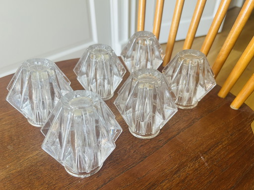 Vintage glass lampshades 1940s / 1950s
