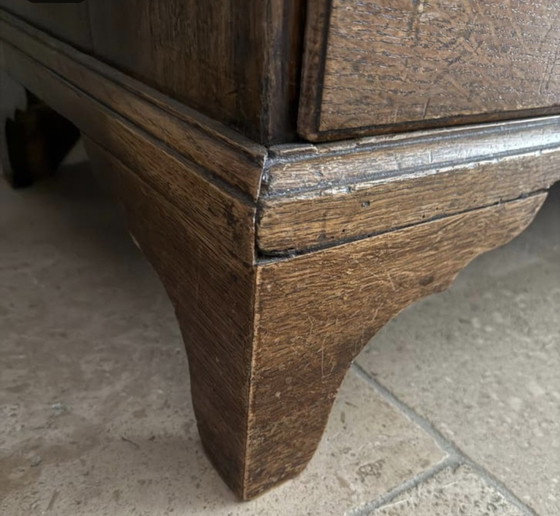 Image 1 of Antike, elegante englische Eichenkommode, georgianische Kommode