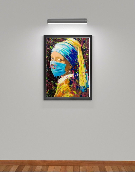 Alberto RICARDO - La Jovem De La Perla - Artist Lithograph – lithos zeefdrukken, Canvas (photo 2 of 14)