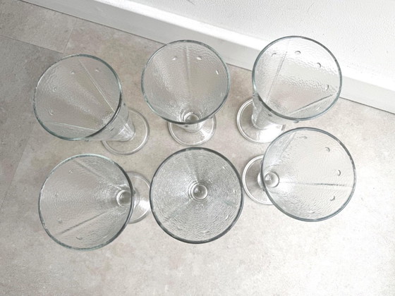 1x Set of 6 Vintage Glass Ice Cream Coupes – Glass & Decanter (photo 6 of 7)