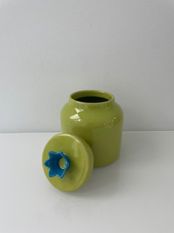 Image 1 of Vintage IKEA design classic voorraadpot in fris limegroen