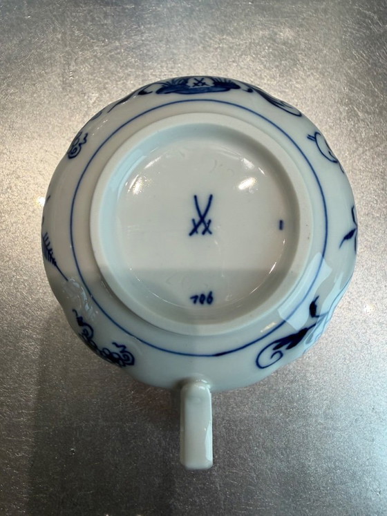 Service à café et à thé Meissen original, motif oignon – 22 pièces – premier choix – Vaisselle, Porcelain (photo 4 of 9)