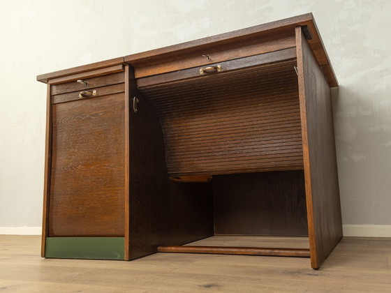 Schreibtisch aus den 1950er Jahren – Wood, Brass (photo 11 of 12)