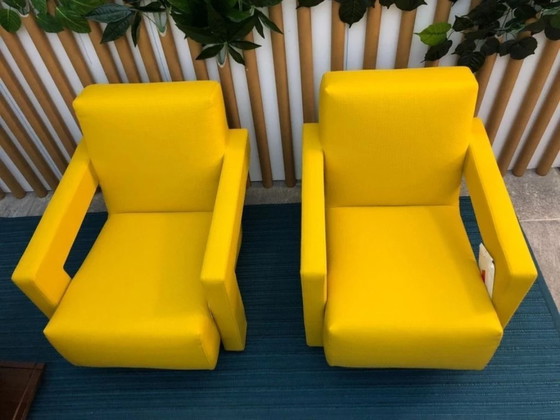 Image 1 of Sillón CASSINA 2x 637 Utrecht 2024 (NUEVO, nunca usado) KVDRAT AMARILLO 13L Lana