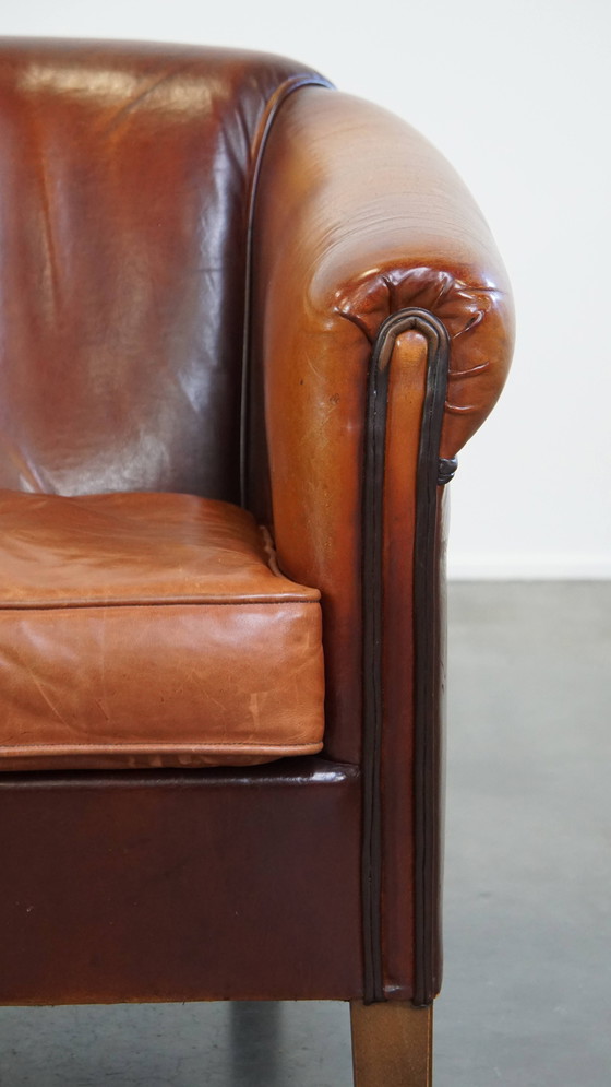 Image 1 of Schapenleren Clubfauteuil