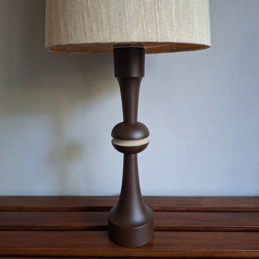 Dutch Design Mid Century Modern Style Raak Amsterdam Table Lamp – tafellampen, Textile, Wood (photo 2 of 11)