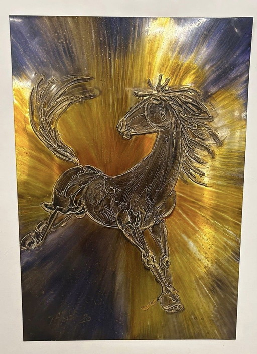 Prachtig Vintage Schilderij door TARGA (Jaren '70) – schilderijen tekeningen, Other