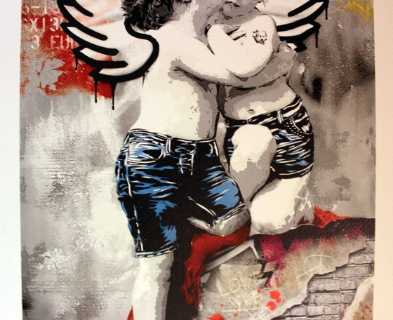 Image 1 of Alessio B – “Street Angels” – Unique giclée “Artist Proof” – 45 x 32 cm