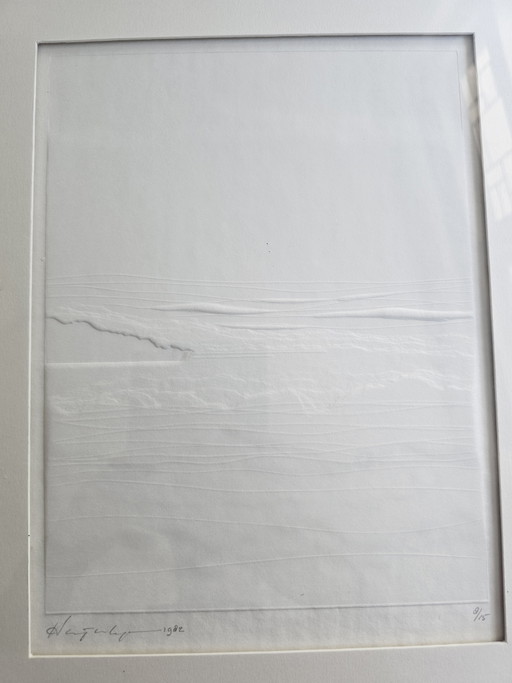 Zeldzaam Tweeluik ‘Landschap’ (1982) Harry van Kuyk 