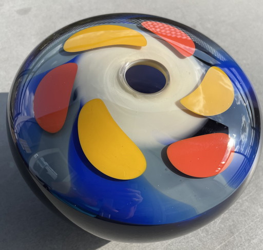 Objet unique en verre " FLOWER " de Misha Ignis
