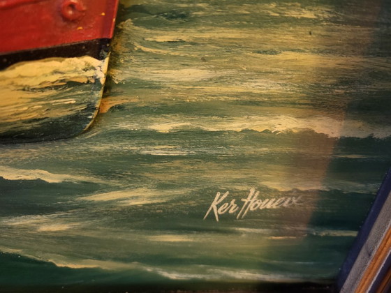 Image 1 of Schilderij 'Country Corner', bootdecoratie, Le Havre