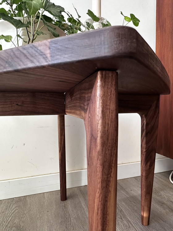 Image 1 of Scandinavian Design Walnut Side Table