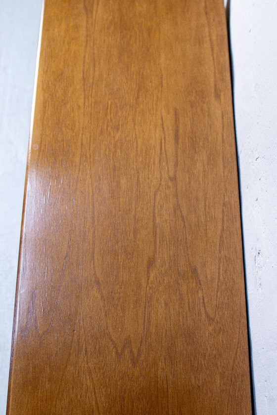 Vintage ladekast/dressoir/minibar van teakhout met notenhouten accenten, midden 20e eeuw, jaren 60. (photo 9 of 13)