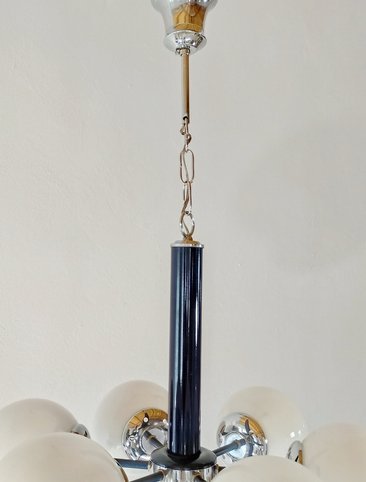 Image 1 of Lampadario con globi opalini