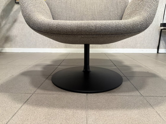 Artifort | Pierre Paulin | Großer Tulpenstuhl | Graumelierter Stoff, schwarzes Gestell | 1-teilig (photo 12 of 15)