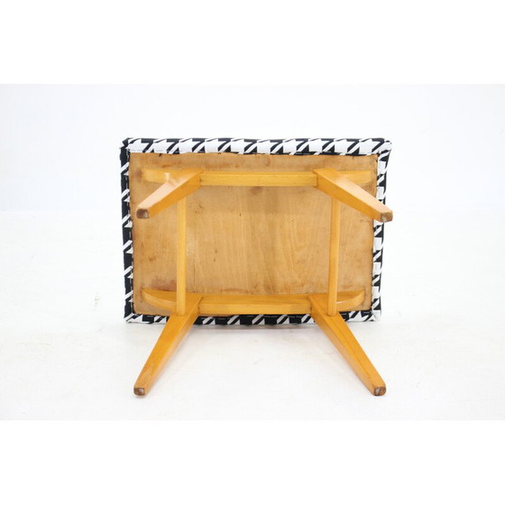 Image 1 of Vintage wooden stool, Czechoslovakia 1970s