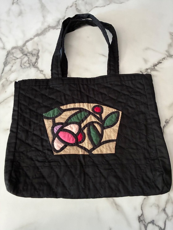 Image 1 of Sac coton patchwork vintage