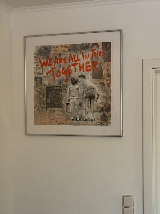 Image 1 of MR BRAINWASH — We zitten hier allemaal samen in — UNIEK 1/1