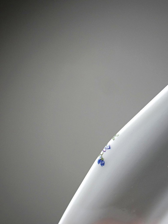 Image 1 of 7 Bernardaud Limoges porcelain dessert plates with floral decoration from the 1920s-1950s