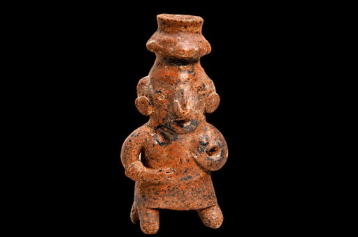 Nayarit Terrakotta-Figur, Frau mit Vase
