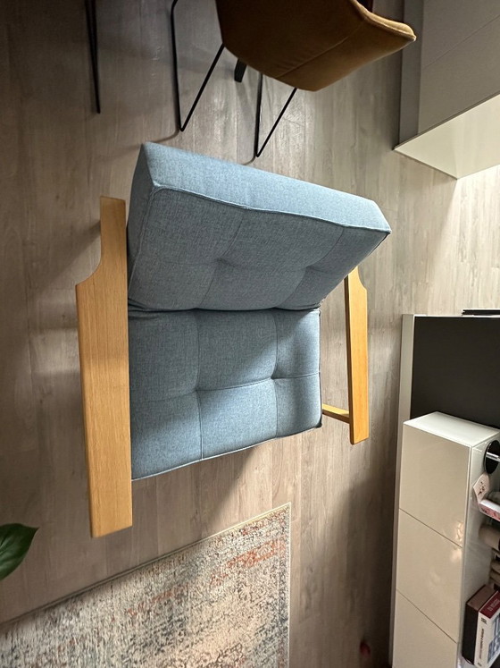Innovation Splitback-Sessel Frej Hellblau – Innovation Living, Metal, Textile (photo 7 of 8)