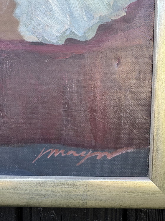 Image 1 of Oil painting on canvas, dancer Joan Mayor